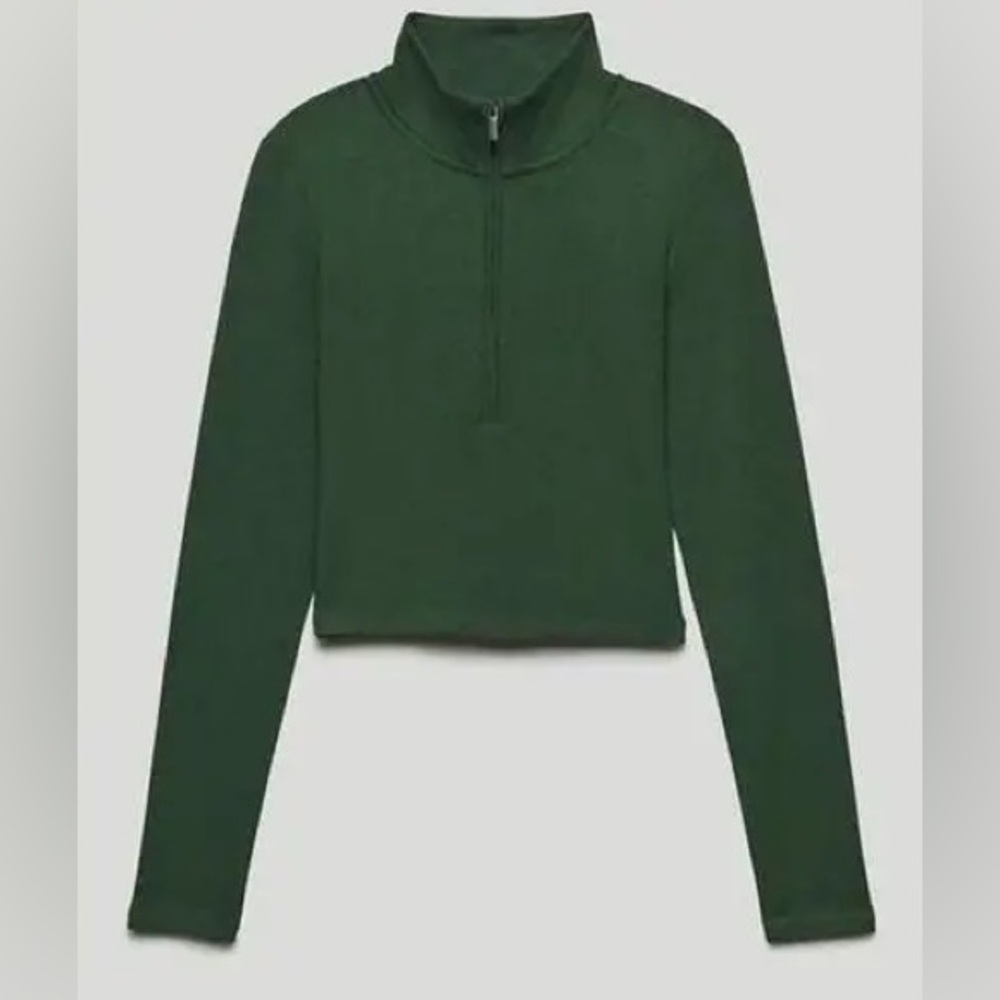 sunday best artixa zip up crop long sleeve
